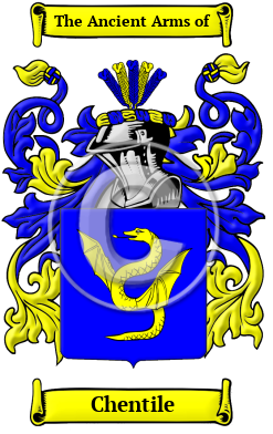 Chentile Family Crest/Coat of Arms