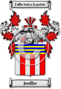Jeoffre Family Crest Download (jpg) Legacy Series - 150 DPI