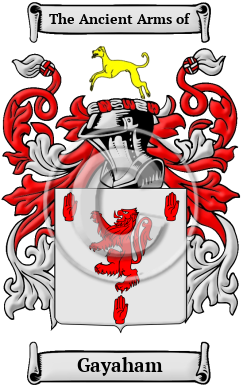 Gayaham Family Crest/Coat of Arms