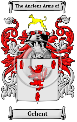 Gehent Family Crest/Coat of Arms