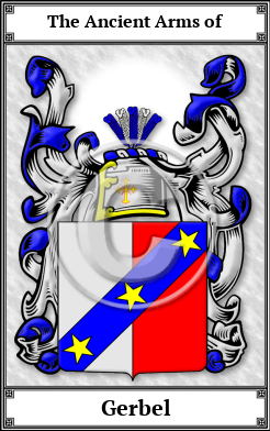 Gerbel Family Crest Download (JPG)  Book Plated - 150 DPI