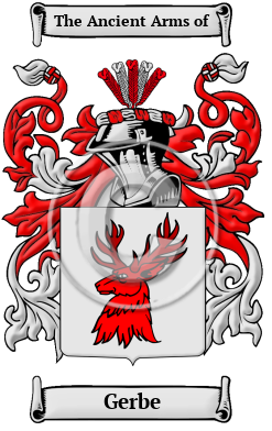 Gerbe Family Crest Download (JPG) Heritage Series - 300 DPI