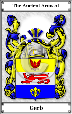 Gerb Family Crest Download (JPG)  Book Plated - 150 DPI