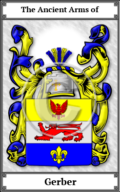 Gerber Family Crest Download (JPG)  Book Plated - 150 DPI