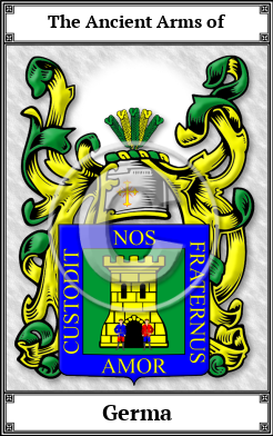 Germa Family Crest Download (JPG)  Book Plated - 150 DPI