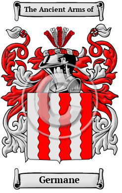 Germane Family Crest/Coat of Arms