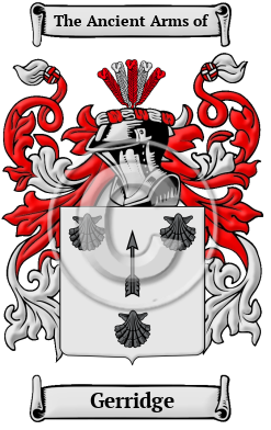 Gerridge Family Crest/Coat of Arms