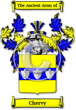 Chervy Family Crest Download (JPG) Legacy Series - 600 DPI