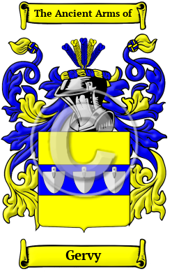 Gervy Family Crest/Coat of Arms