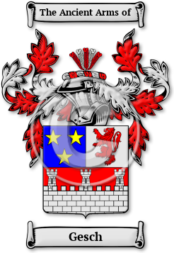 Gesch Family Crest Download (jpg) Legacy Series - 150 DPI