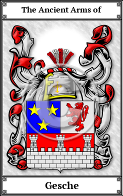 Gesche Family Crest Download (JPG) Book Plated - 600 DPI