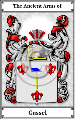 Gassel Family Crest Download (JPG)  Book Plated - 150 DPI