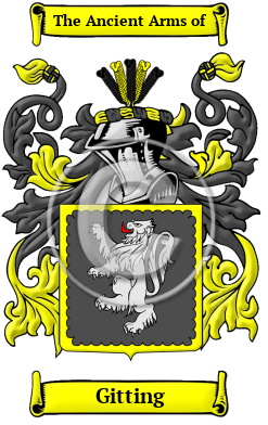 Gitting Family Crest/Coat of Arms