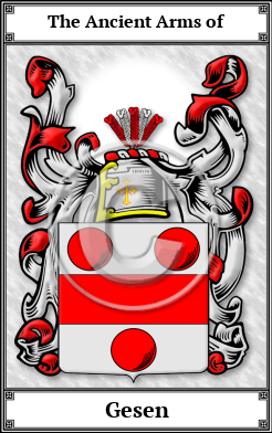 Gesen Family Crest Download (JPG)  Book Plated - 150 DPI