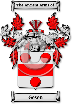 Gesen Family Crest Download (jpg) Legacy Series - 150 DPI