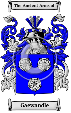 Gaewandle Family Crest/Coat of Arms