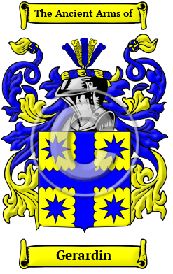 Gerardin Family Crest/Coat of Arms