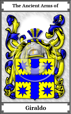 Giraldo Family Crest Download (JPG)  Book Plated - 150 DPI