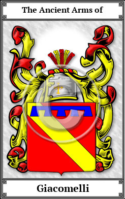 Giacomelli Family Crest Download (JPG) Book Plated - 600 DPI