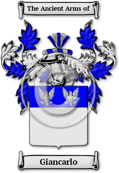 Giancarlo Family Crest Download (jpg) Legacy Series - 150 DPI