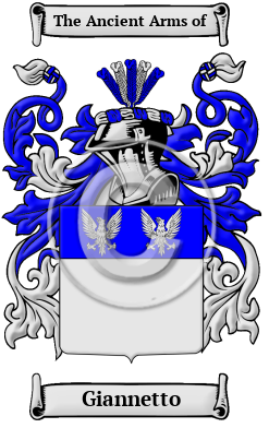Giannetto Family Crest/Coat of Arms
