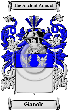 Gianola Family Crest/Coat of Arms