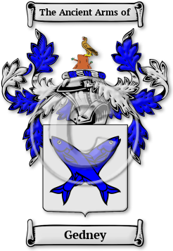 Gedney Family Crest Download (jpg) Legacy Series - 150 DPI