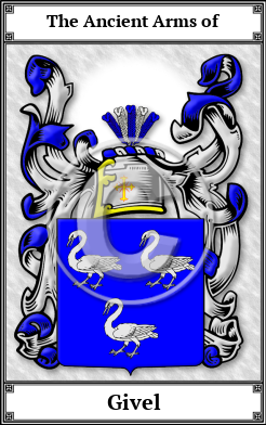 Givel Family Crest Download (JPG)  Book Plated - 150 DPI