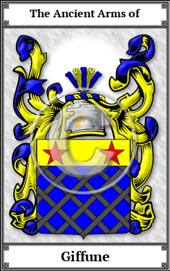 Giffune Family Crest Download (JPG)  Book Plated - 150 DPI