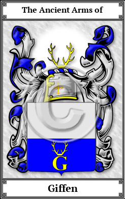 Giffen Family Crest Download (JPG)  Book Plated - 150 DPI