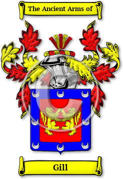 Gill Family Crest Download (jpg) Legacy Series - 150 DPI