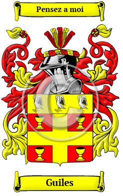 Guiles Family Crest/Coat of Arms