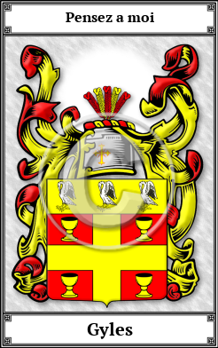 Gyles Family Crest Download (JPG)  Book Plated - 150 DPI
