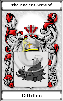 Gilfillen Family Crest Download (JPG)  Book Plated - 150 DPI