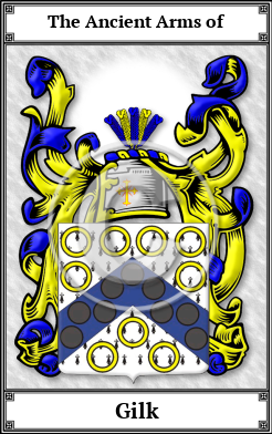 Gilk Family Crest Download (JPG) Book Plated - 600 DPI