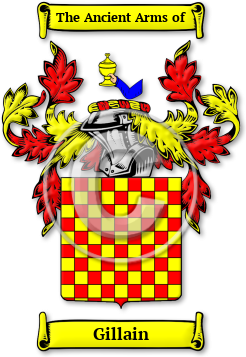 Gillain Family Crest Download (jpg) Legacy Series - 150 DPI