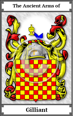 Gilliant Family Crest Download (JPG)  Book Plated - 150 DPI