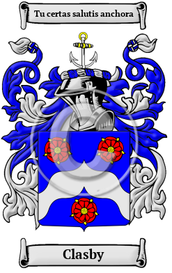 Clasby Family Crest Download (JPG) Heritage Series - 600 DPI