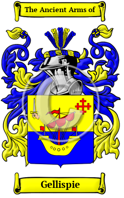 Gellispie Family Crest/Coat of Arms