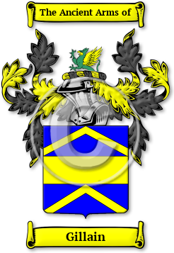 Gillain Family Crest Download (jpg) Legacy Series - 150 DPI