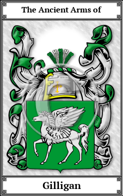 Gilligan Family Crest Download (JPG)  Book Plated - 150 DPI