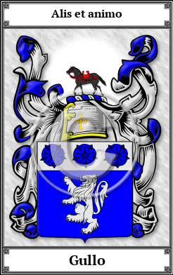 Gullo Family Crest Download (JPG) Book Plated - 600 DPI