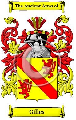 Gilles Family Crest/Coat of Arms