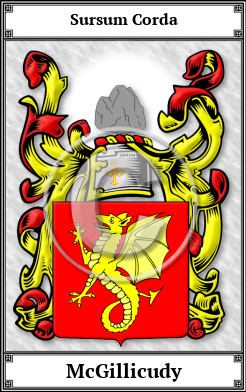 McGillicudy Family Crest Download (JPG)  Book Plated - 150 DPI
