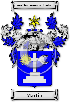 Martin Family Crest Download (jpg) Legacy Series - 150 DPI