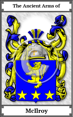 McIlroy Family Crest Download (JPG)  Book Plated - 150 DPI