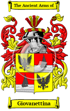 Giovanettina Family Crest/Coat of Arms