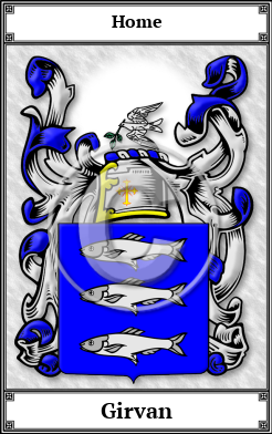 Girvan Family Crest Download (JPG)  Book Plated - 150 DPI