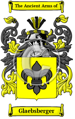 Glaebsberger Family Crest/Coat of Arms
