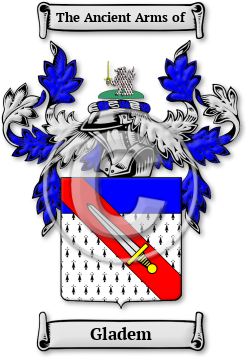 Gladem Family Crest Download (jpg) Legacy Series - 150 DPI